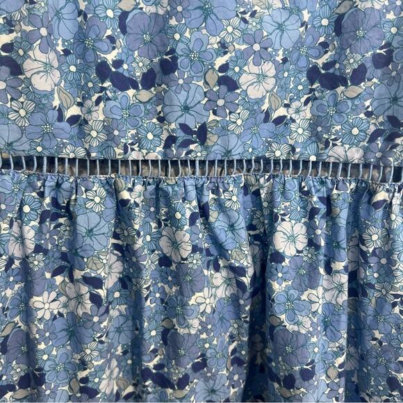 The Westside California Inspired Tank Top Maxi Blue Floral Cotton Dress Size XS - Picture 7 of 15